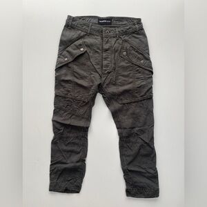 THE KOOPLES Military‎ Lyocell Cargo Pants Women 1 Trousers Faded Black Ankle